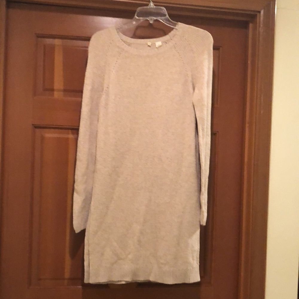 𝅺anthropologie Moth beige tunic sweater